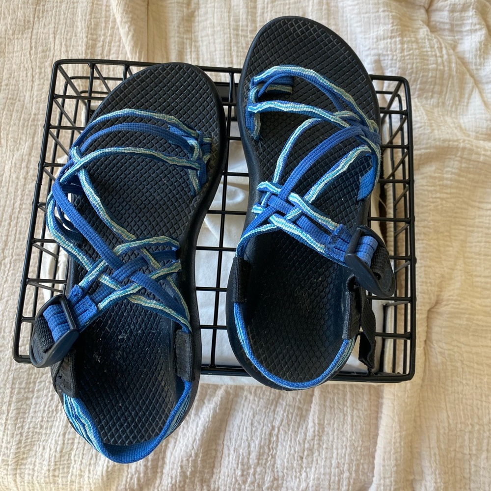 3-Strap Chacos - Blue - Size:7